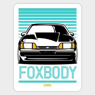 Foxbody Ford Mustang Notch Retro Magnet